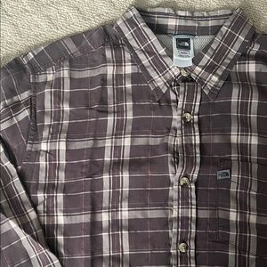 The North Face-  Plaid Button-Down Shirt - Brown